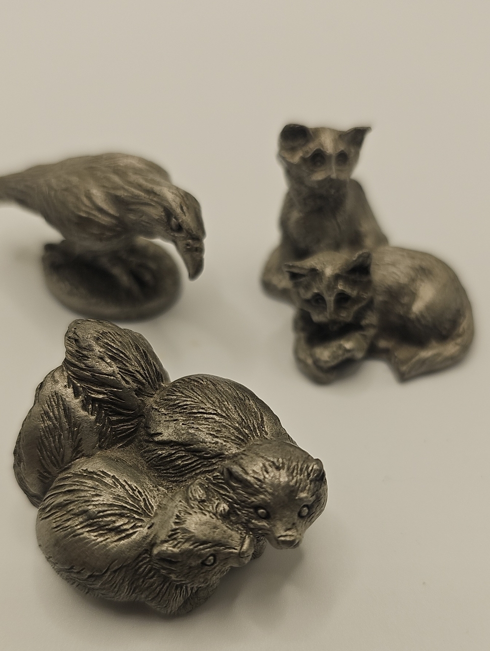 1987-1990 Small Pets Hudson  Figurine Pewter Made.